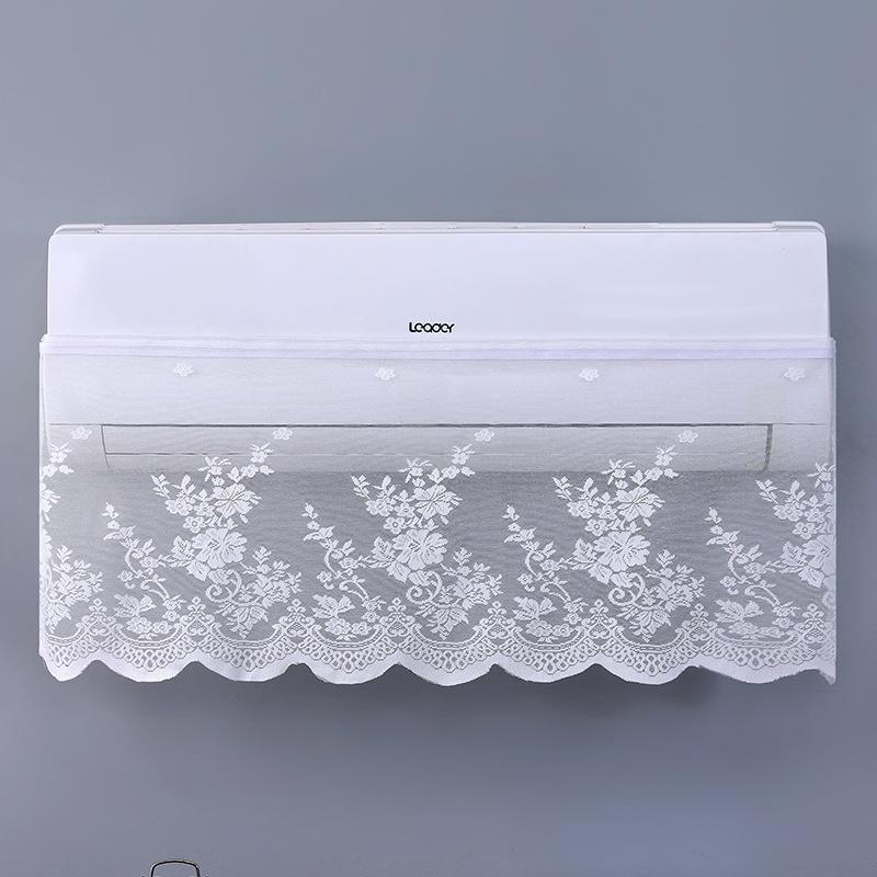 

Boho Air Conditioner Wind Shield Curtain, Magic Tape Anti-Straight Blow Lace Cover, Removable No Need To Take When Running AC for Home Maternity Use 100*40cm-F білий