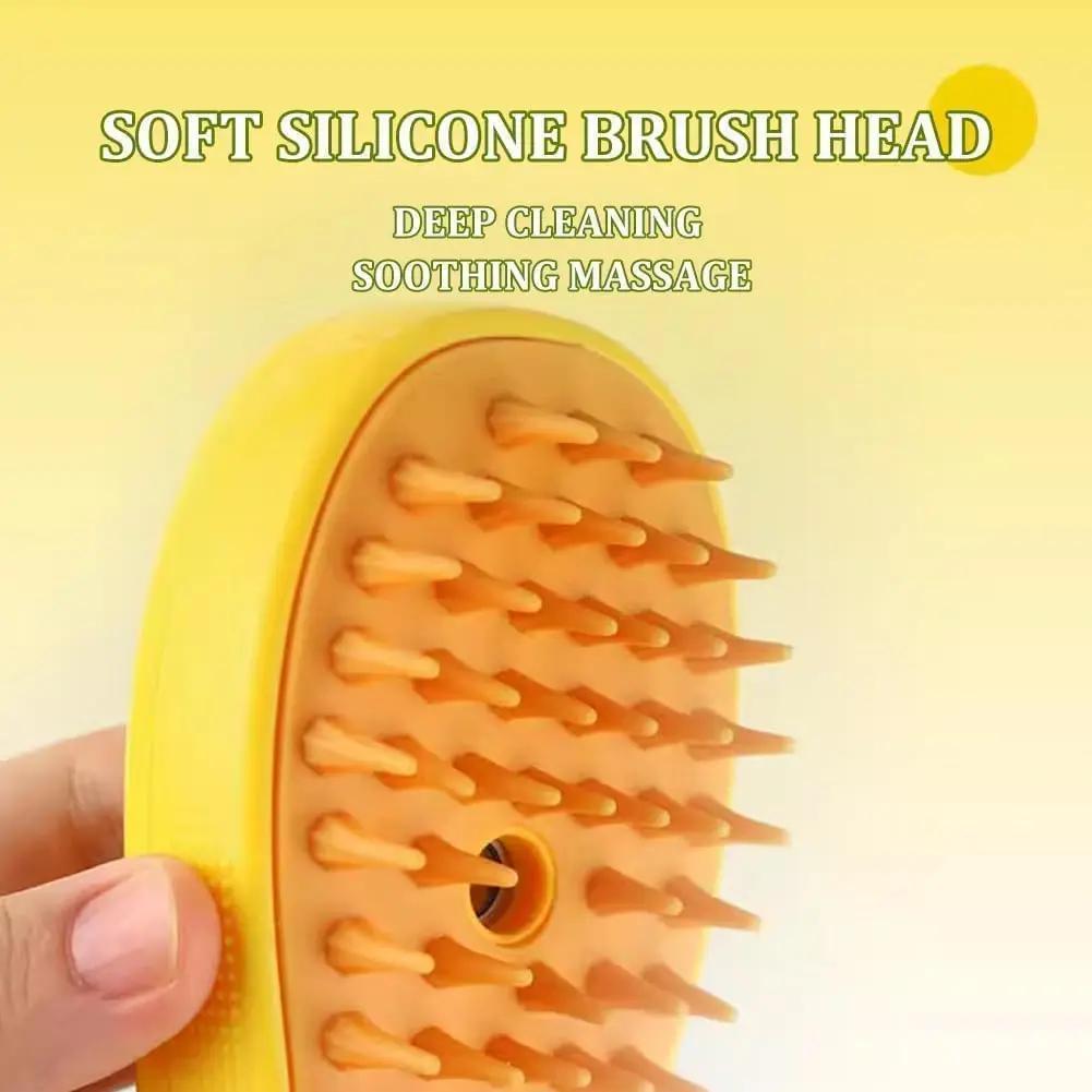Multifunctional Grooming Brush with Spray, Dog and Cat Grooming Brush, Removing Tangled and Loosse Hair, 3 In 1, Steamy