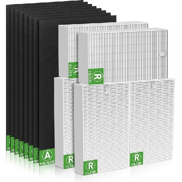 6 Pack HPA300 HEPA Filter Replacement for Honeywell HPA300 Air Purifier Compatible HPA304 HPA200 HPA3300B HPA5300 Filters, Replace HRF-R3 True HEPA