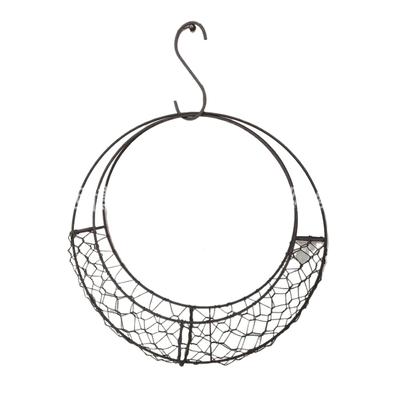 Metal Hanging Baskets Frames For Moon Shaped Wire Wreath Frame Indoor Hanging Basket Stand