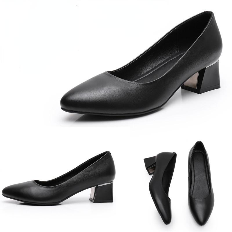 Cheap Work Shoes Cowhide Professional Shoes Soft Soled Women's Shoes Joom