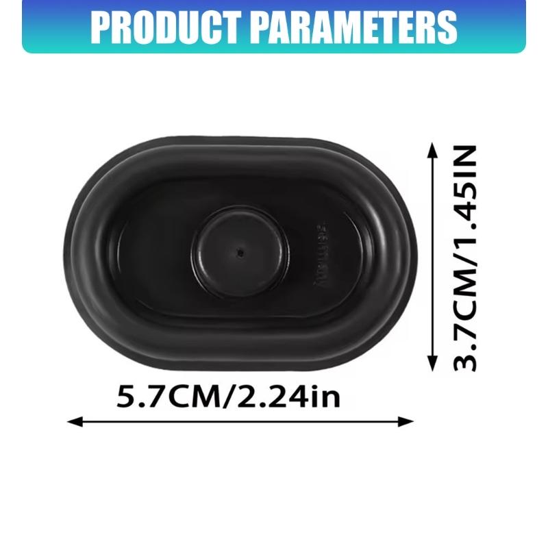 Automotive Opening Cover Set N90508801, Black Underbody Body Hole Replacement Covers 10 Piece Pack for Golf 4/5/6 Chassis Opening Service and Spare