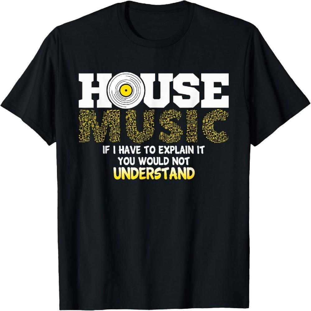 DJ T-Shirt House Music Disc Jockey Shirts Music Gifts T-Shirt XXXXXL чёрный