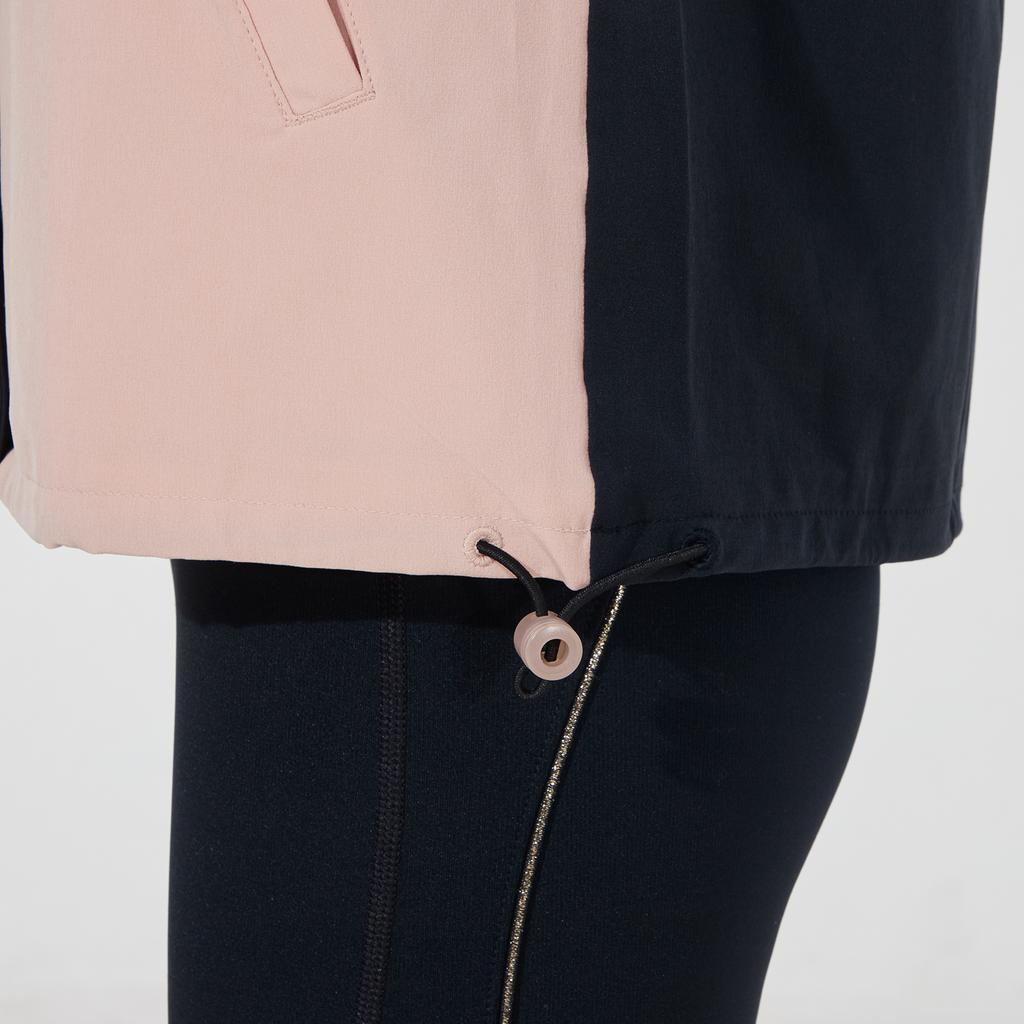 Under Armour Recover Woven Jacket Logo Print Color Block Woven Jacket Women Jacket Black 1360569-001