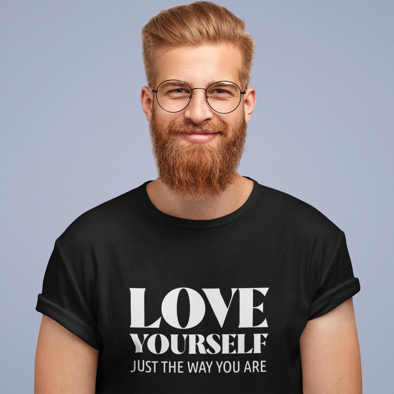 Love Yourself Just the Way You Are T Shirt Inspirational Gift Positive Quote Tee XL