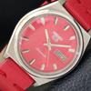 5 AUTOMATIC VINTAGE 7009A JAPAN MENS RED COLOR DIAL WATCH A702336-5 R124-a702336