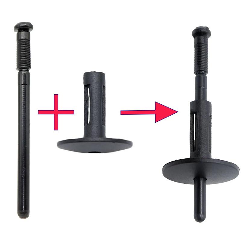 Black Plastic Rivet Clip Retainer Fastener Blind Rivets Head Break Mandrel Blind Nail Rivets for BMW VW Chrysler Ford