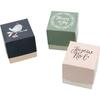 Square Christmas Gift Box To Assemble 5.5 Cm 3 Pieces