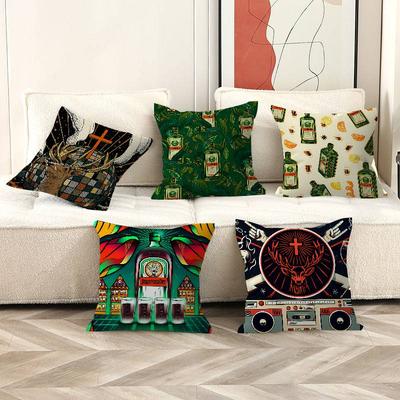 J-Jagermeisteres Logo Muster Kissen Geschenk Heim Büro Dekoration Kissen Schlafzimmer Sofa Auto Kissenbezug Kissenbezug