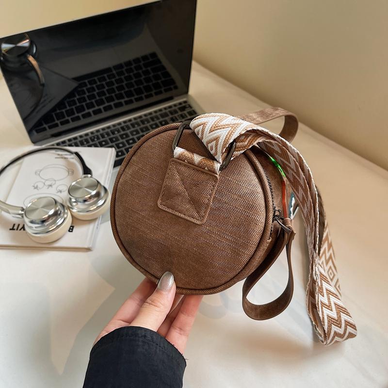 Shoulder Bag Women's Crossbody Bag Shopping Mobile Phone Bag Cylinder Bag