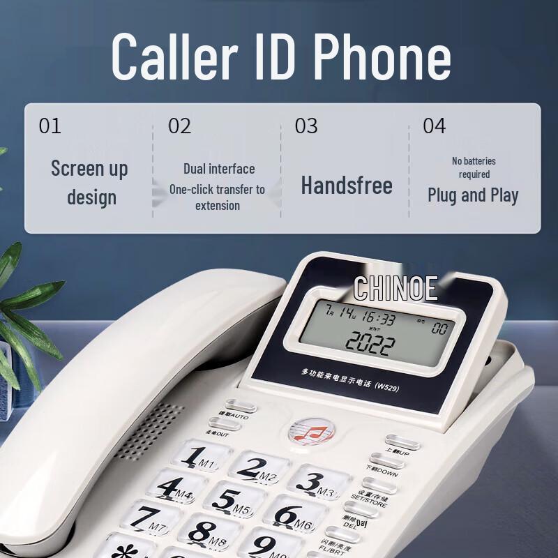 Zhongnuo Corded Landline Phone with Caller ID