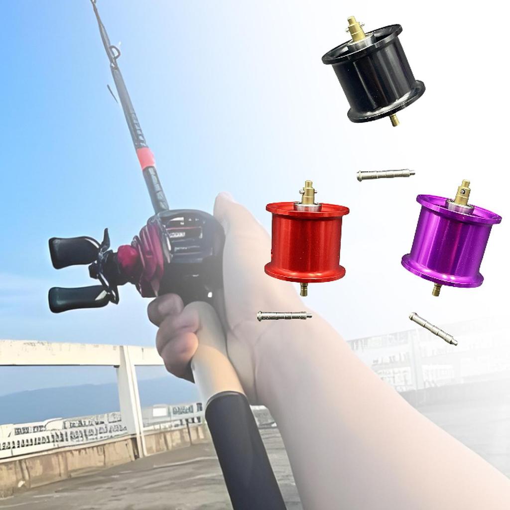 Fishing Reel Spool Aluminum Alloy DIY Baitcasting Reel Refit Spool Part Fishing Tool for Flying Fishing