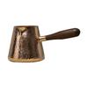 B97A-500Ml Pure Copper Latte Pitcher Milk Jug With Wooden Handle Kettles Hammer Handcraft Drinkware Tableware