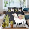 Bright Cactus Duvet Cover Set Full Queen For Girls Boys Green Plants Succulents Bedding Set Nature Art Soft Chic Comforter Cover