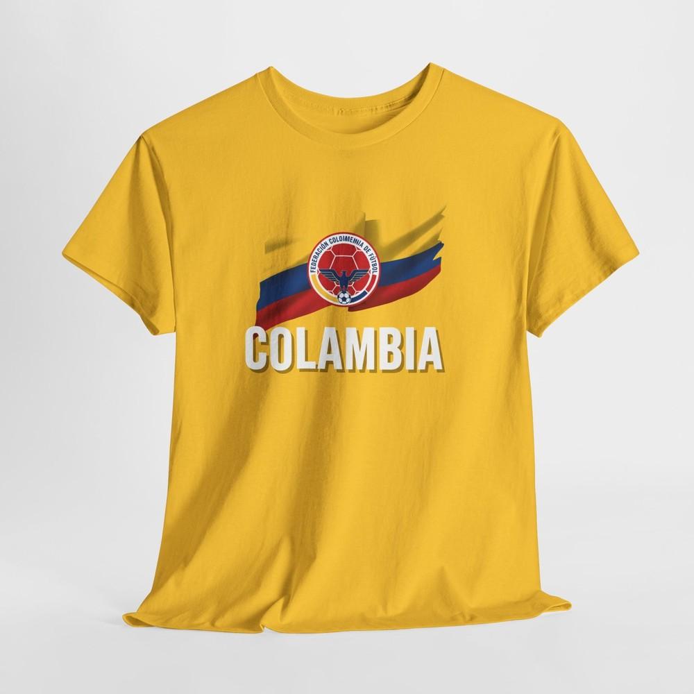 Colombian Football  Team Unisex Heavy Cotton Tee, World Cup 2026