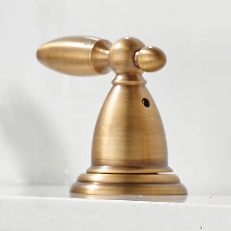 Yuan Binyan Nuo All-Copper Ceramic White Gold Two-Piece Washbasin Faucet