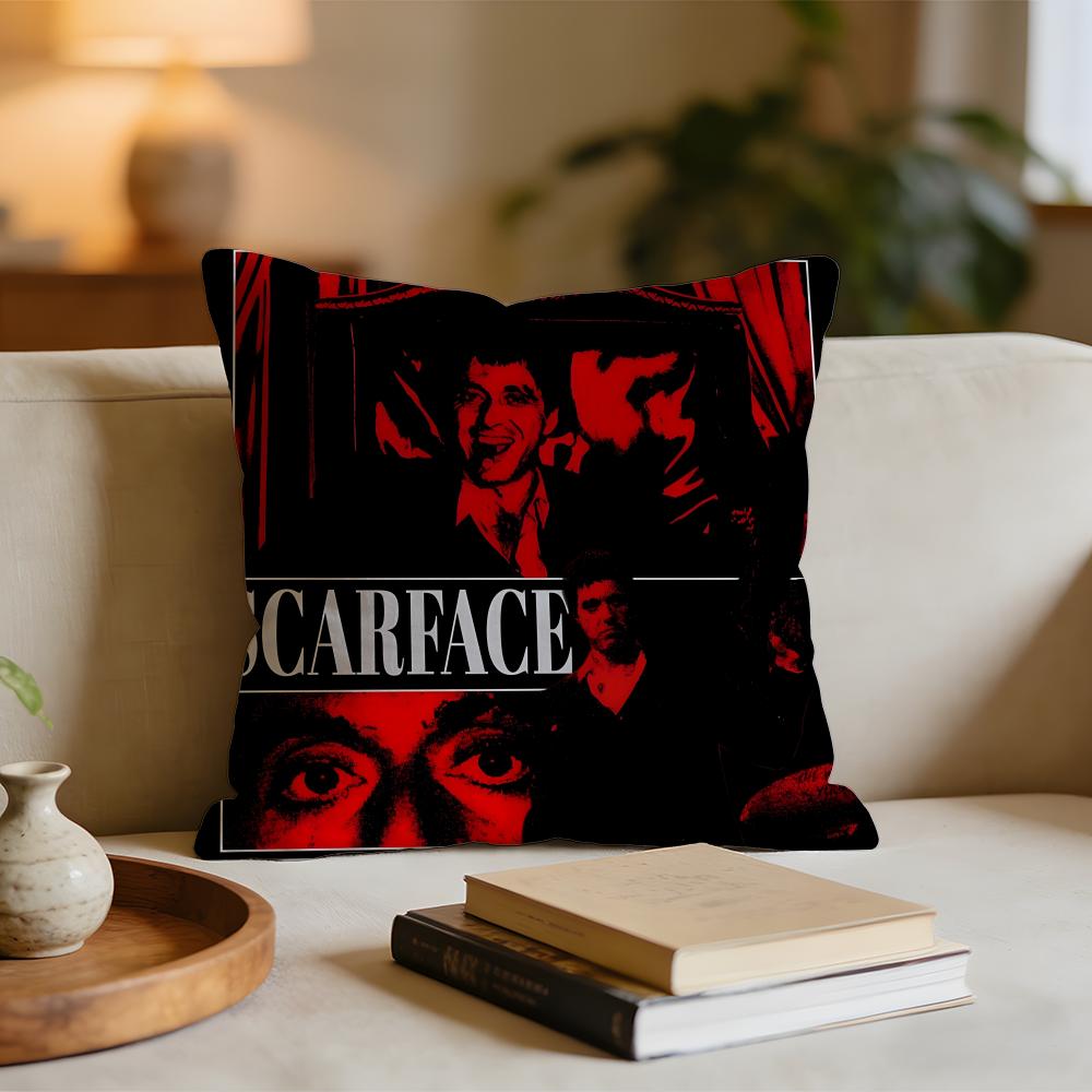 

Classic Movie SScarface Cushion Cover Short plush pillowcase for bed sofa carwashable 30x30cm