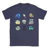 Men Women Summer Funny TShirt Old Windows 95 Icons Funny Cotton Tees Short Sleeve T Shirt Crewneck Tops Gift Idea