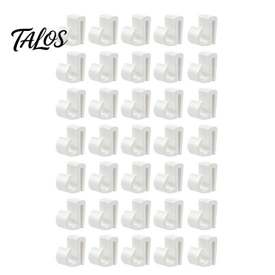 String Light Installation Tools Outdoor Clips, Black Plastic Organize Hooks, Weather Resistant Mounts Snap-on Fasteners for Garden Backyard Decoration