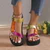 Fashion 2025 New Summer Outdoor Beach Casual Sandals Fashion Women Sandals Color Flat Casual Light Shoes for Ladies Zapatillas Mujer