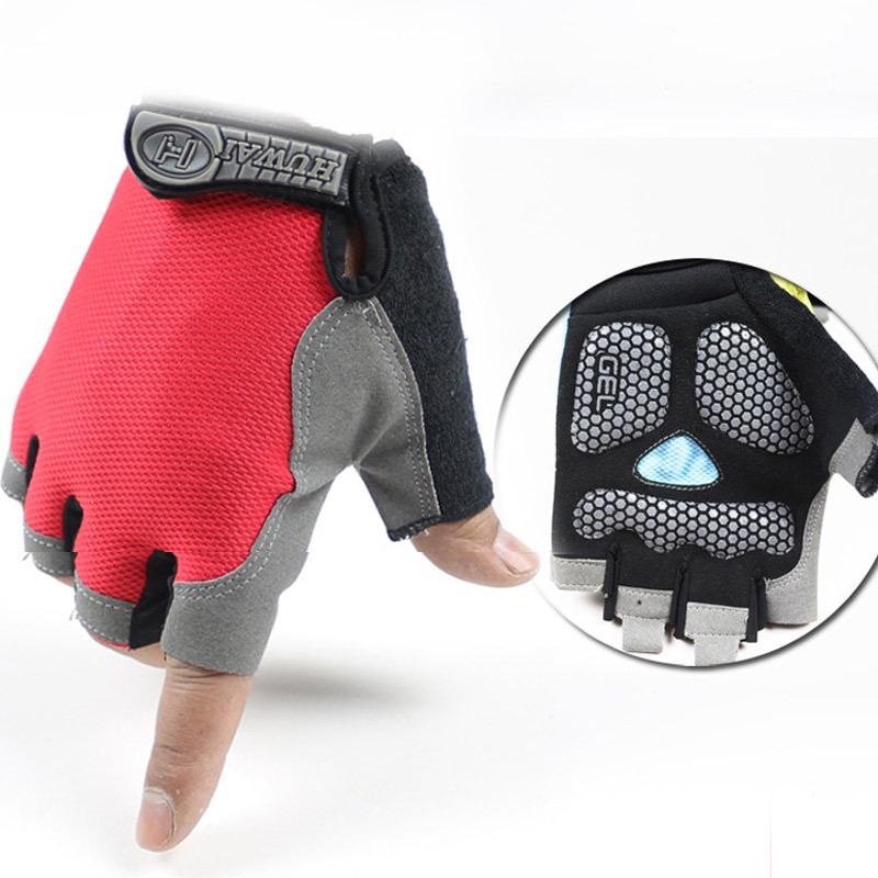 Cycling Half-finger Gloves Velcro Sunscreen Men and Women Non-slip Summer Bicycle Pads Fitness Fishing Gloves
