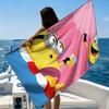 Big-eyed Cute Creature Hawaii Vacation Beach Towel Quick-drying Suitable for Beach Vacation Pool Gym Yoga Gift for Friend Family