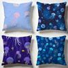 Glowing Jellyfish Cushion Cover Soft Pillow Cases for Home Bedroom Living Room Sofa
