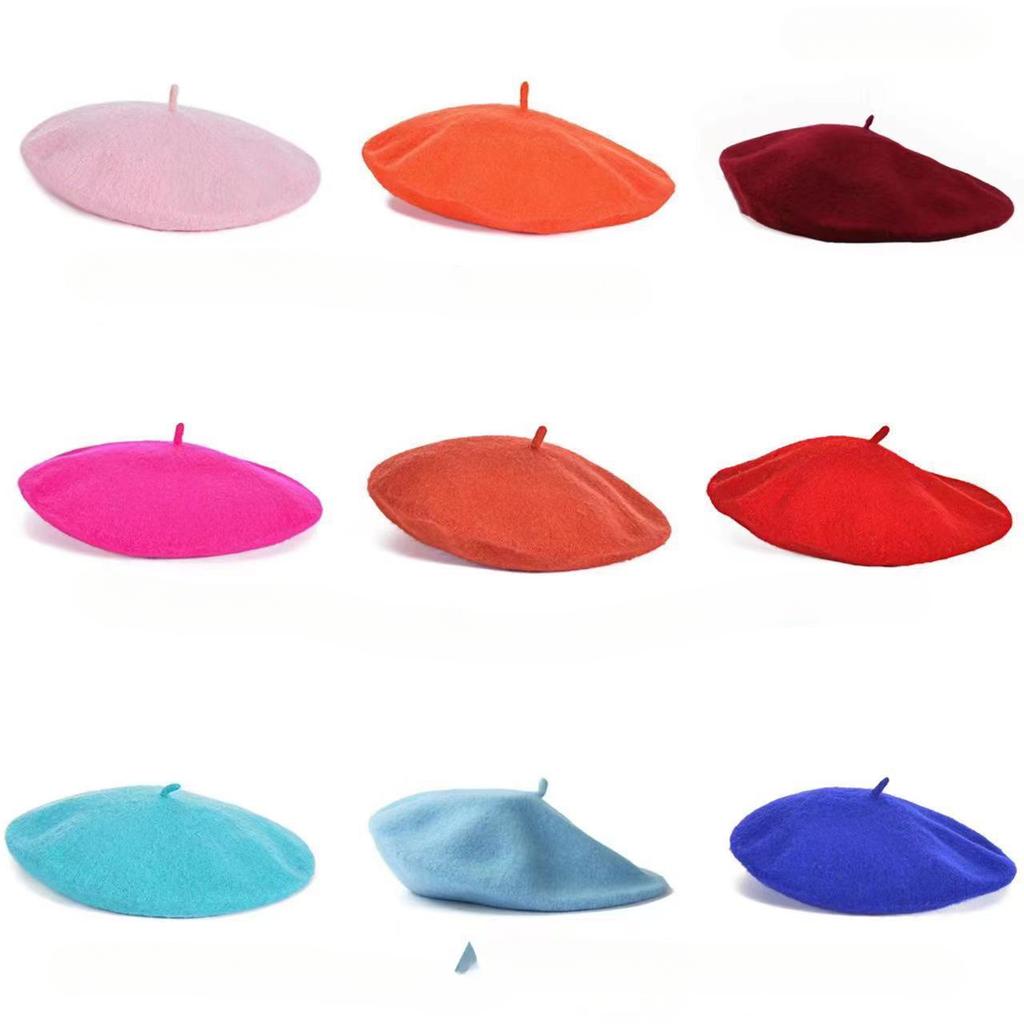 Acrylic Beret Winter Vintage Painter Hat Women's Fashion Beret