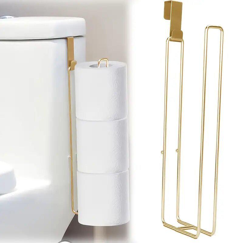 Elegant Bathroom & Kitchen Tissue and Toilet Paper Holder with Hooks