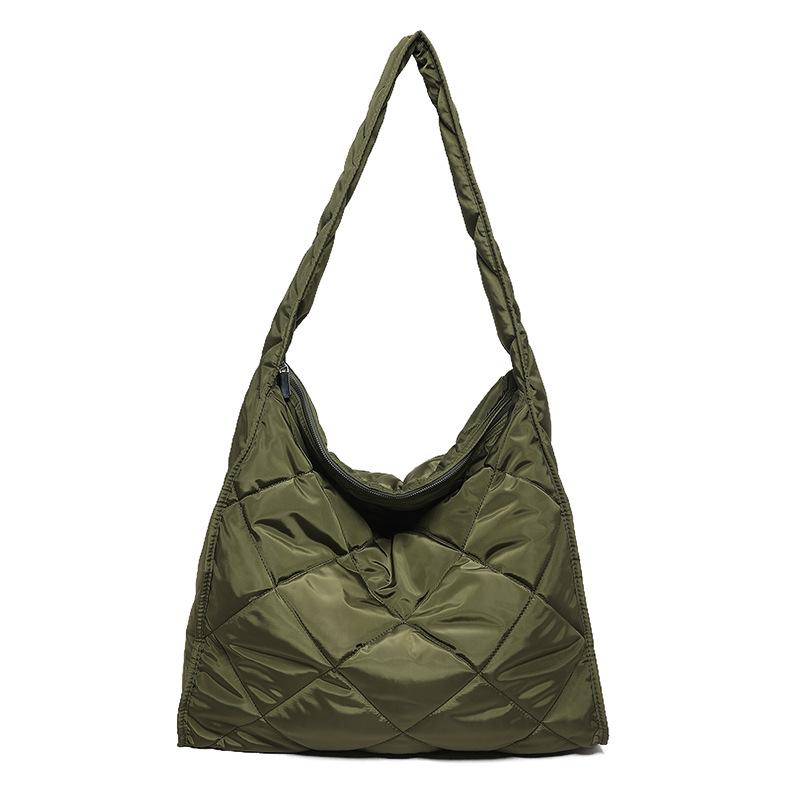 2025 Trendy Women's PU Cloud Shoulder Bag with Zipper and Phone Pocket