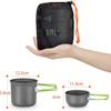 Shipping Cost USD2.5 Per Set Hot Selling Lightweight Aluminum Kitchen Cookware Set for Outdoor 3PCS Camping Cookware Set