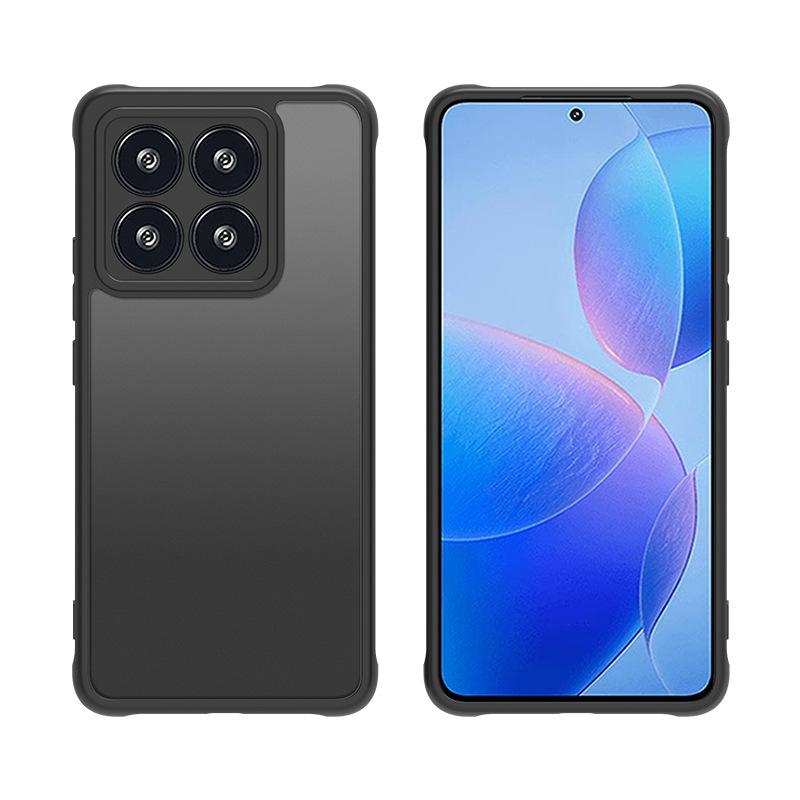 Applicable to Xiaomi 15Tpro skin matte mobile phone case Xiaomi 14PRO semi-transparent matte PC 2-in-1 17T PRO