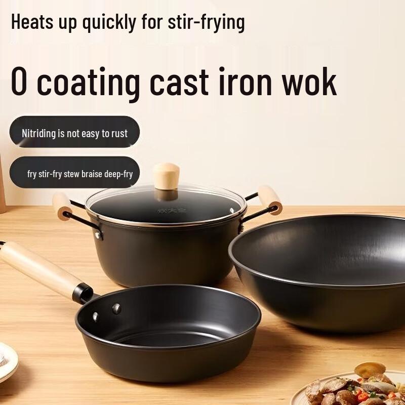 COOKER KING Wrought Iron Cookware Set