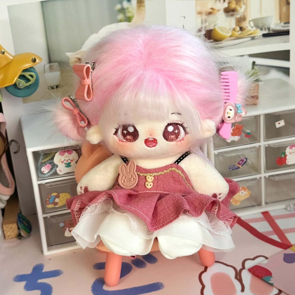 20cm Idol Doll Anime Plush Doll Figure Baby Doll Cute Face Kawaii Stuffed Nude Cotton Body Dolls Can Change Clothes Toy Kid Gift