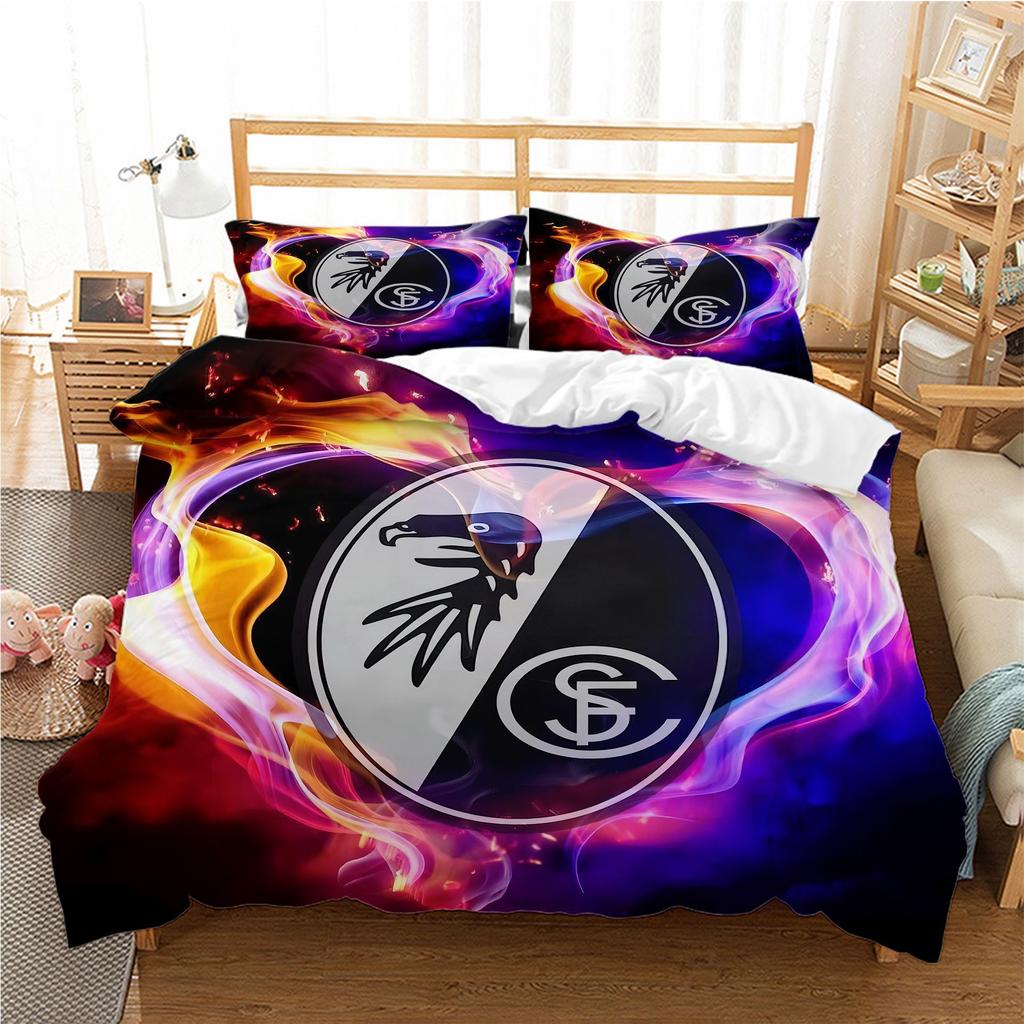 Bedding Four-Piece Set, Digital Printing Bedding, Football Basketball Quilt Cover Printing