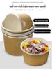 Kraft Color Paper Soup Bowl – Disposable Round Soup Box for Takeout & Fast Food