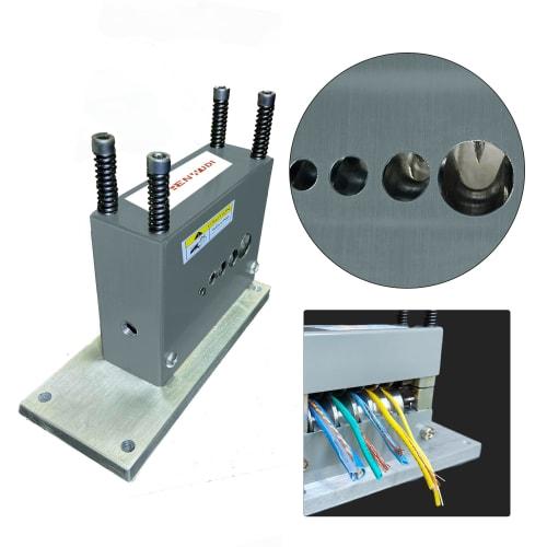 jvrenwudi Manual Electric Wire Stripper, Suitable for 1.5-18mm Wire, Hand-Cranked Wire Stripping Tool, Small Multi-Function Automatic Stripping Machi