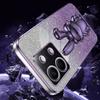 For Xiaomi Redmi Note 13 5G Case Glitter Cartoon Rabbit Anti-fall Phone Cover with Pull-out Kickstand