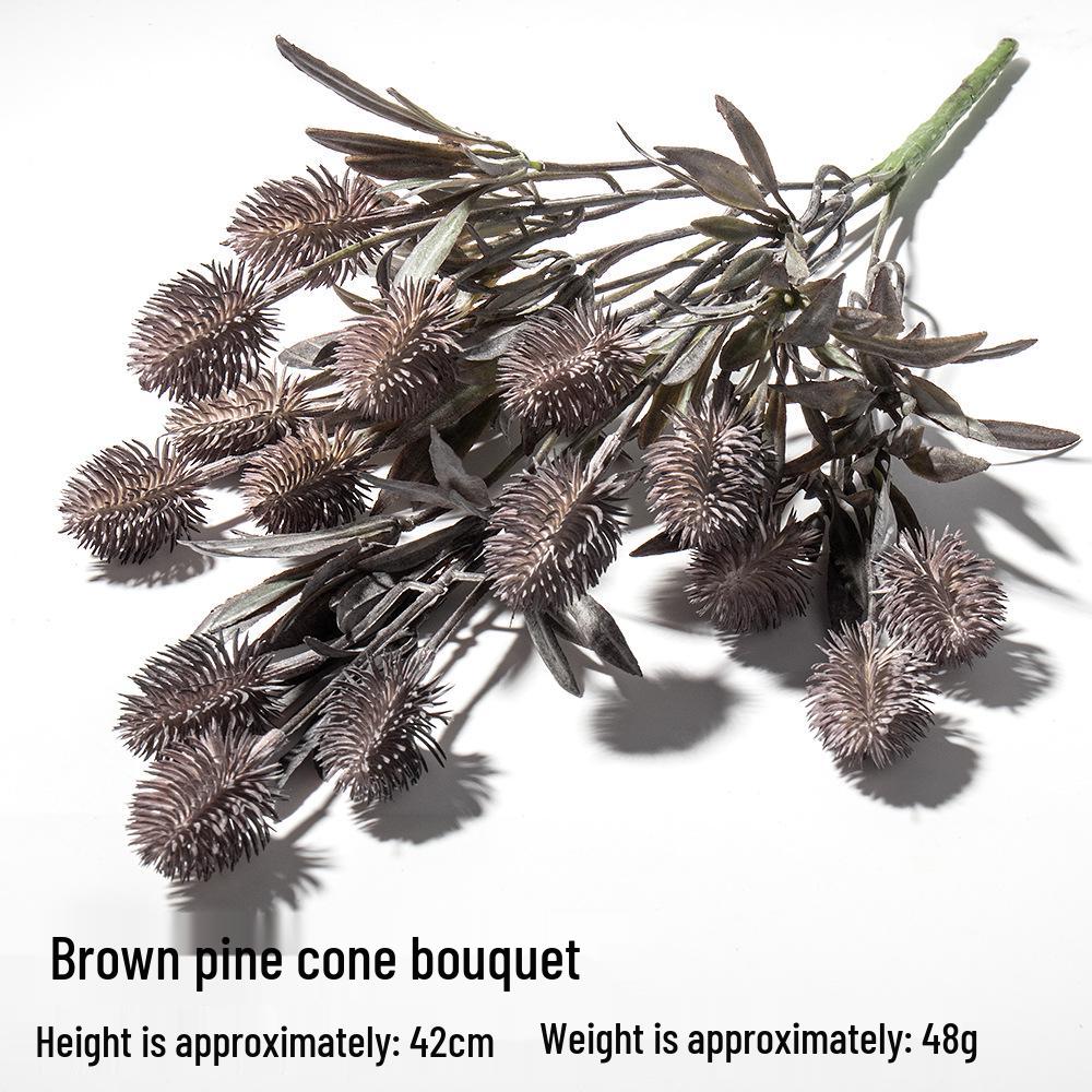 Pine Cone Faux Fruit Wreath: Elegant Indoor Wall or Table Decor