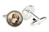 Tibetan Mastiff, Do khyi - cufflinks in a box, handmade jewelry, product of the Art-Dog brand
