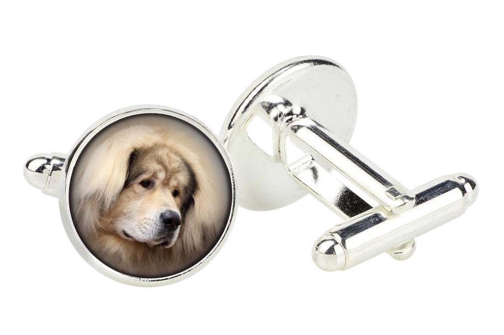 Tibetan Mastiff, Do khyi - cufflinks in a box, handmade jewelry, product of the Art-Dog brand