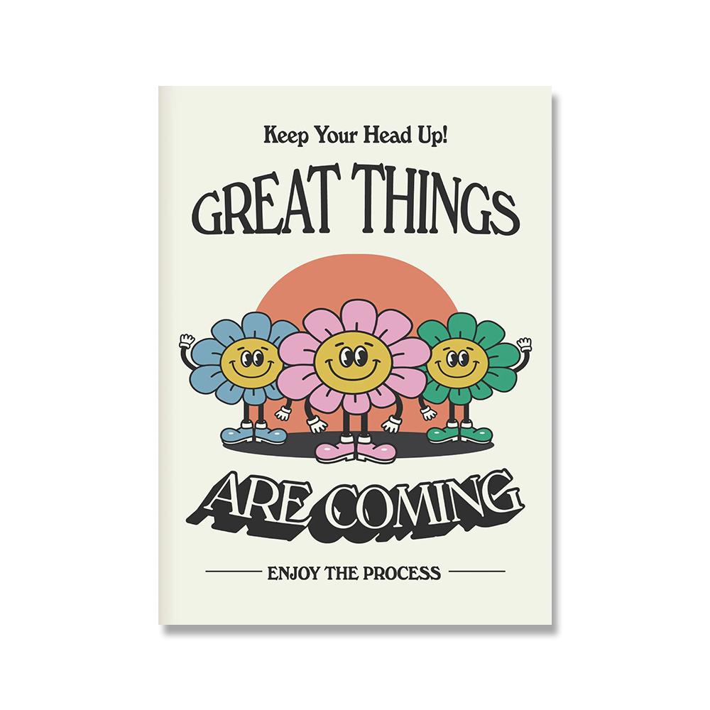 

Северная мультяшная живопись Наслаждайтесь искусством Вдохновляющая цитата Печать эмоций Человеческая стена Холст Плакат Картины Детская спальня Домашний декор 21x30cm No Framed