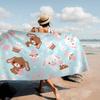 S-Sugarbunnies Soft-Kawaii Big Microfiber Beach Towels Quick Dry Towel Sand Beach Towels Pool Towel for Travel Swim Pool Yoga