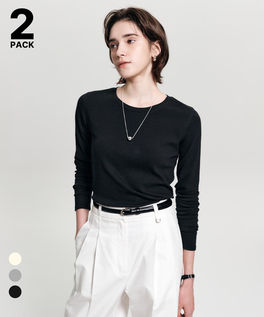 Lugkaeseuteu [2Pack] Elin Baisic T-Shirt / Elin Baisic T-Shirt_3Colors