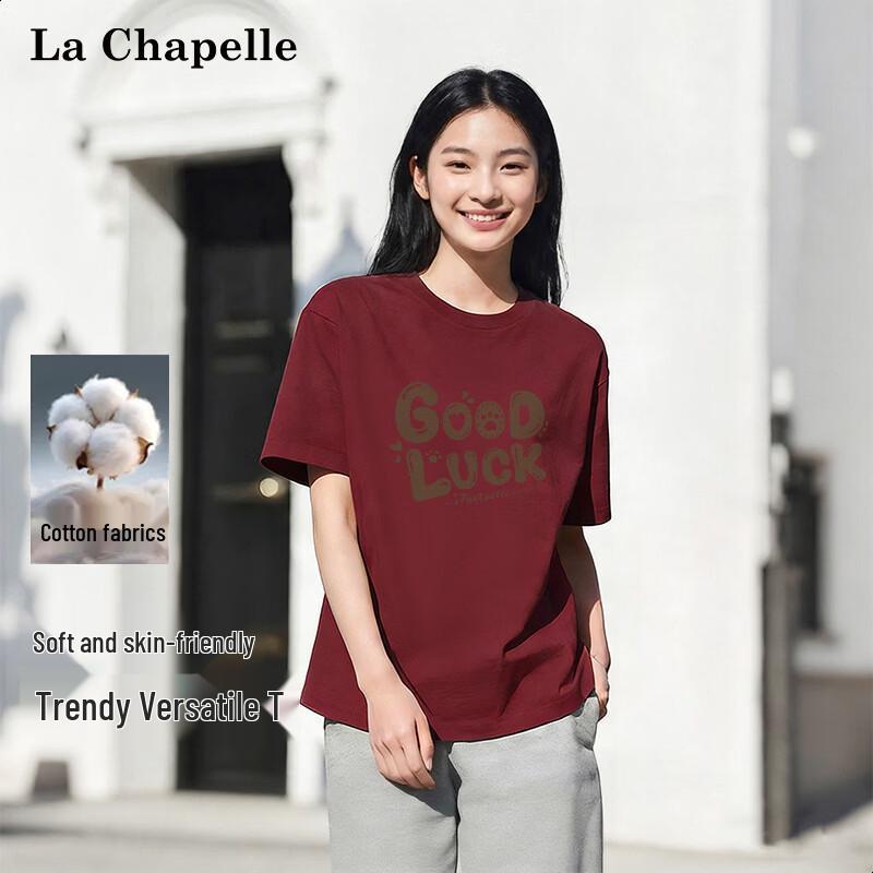 La Chapelle Women s Pure Cotton Short Sleeve T-Shirt M