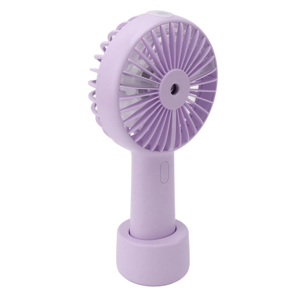 Handheld Misting Fan Quiet 2000mAh 3 Wind Speed 2 Spray Mode 7 Blades USB Fan for Desktop