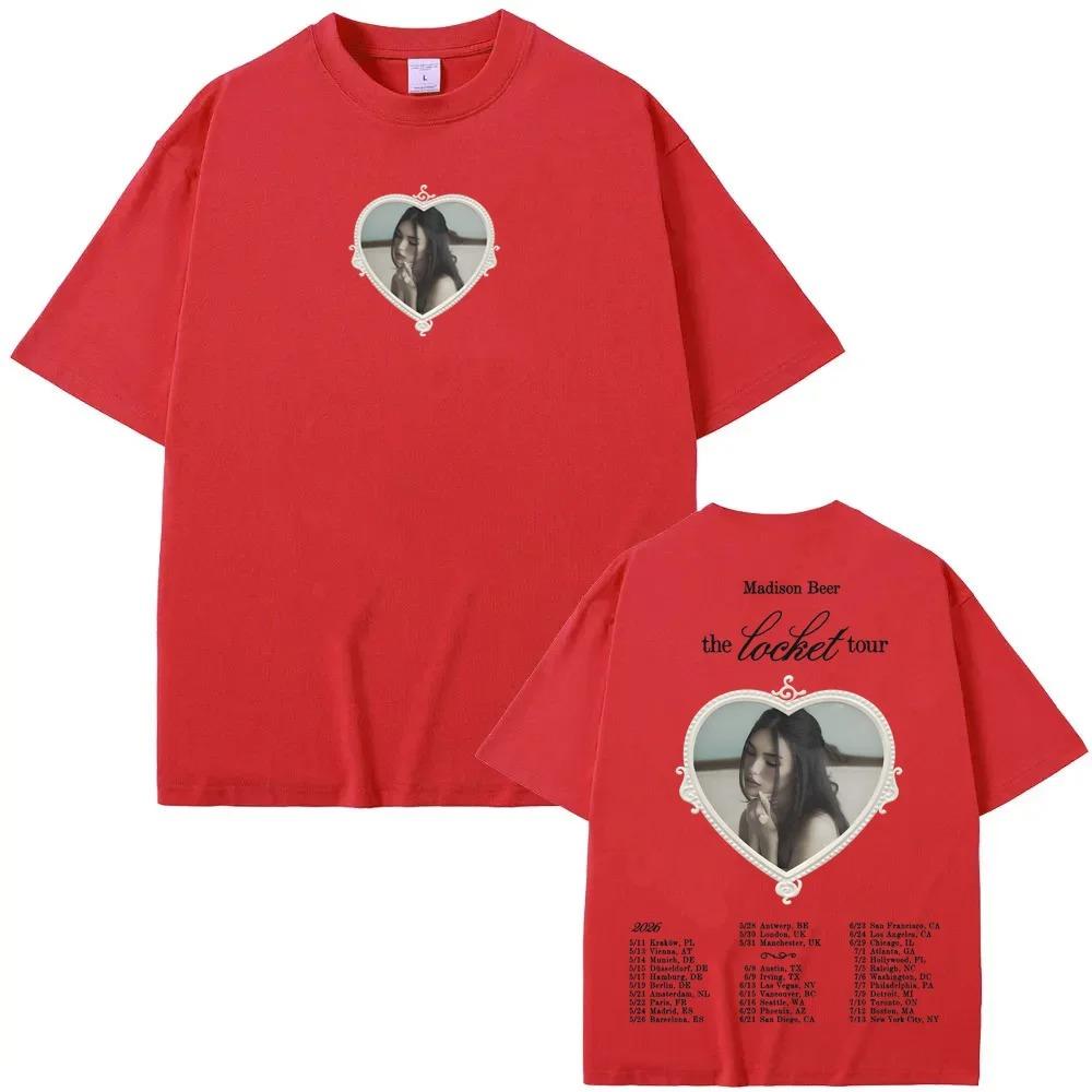 Madison Beer Tour 2026 Peripherals Graphic Print Tshirt Men Women Fashion Oneck Summer New Tee Oversize Hignstreet Casual Top