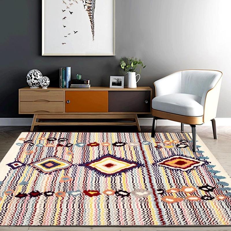 Very Beautiful Persian Style Living Room Mats Nordic Retro Ethnic Style Carpet Floor Mat Sofa Coffee Table Carpet Easy To Clean