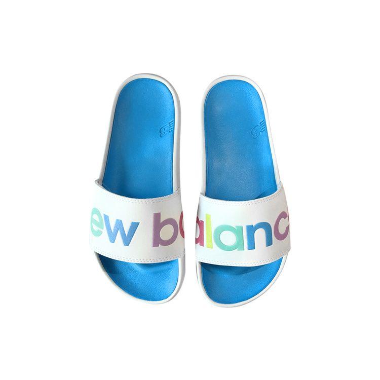 New Balance NB 200 Comfortable Versatile Slide Sandals Women Footwear White Blue SWF200A1