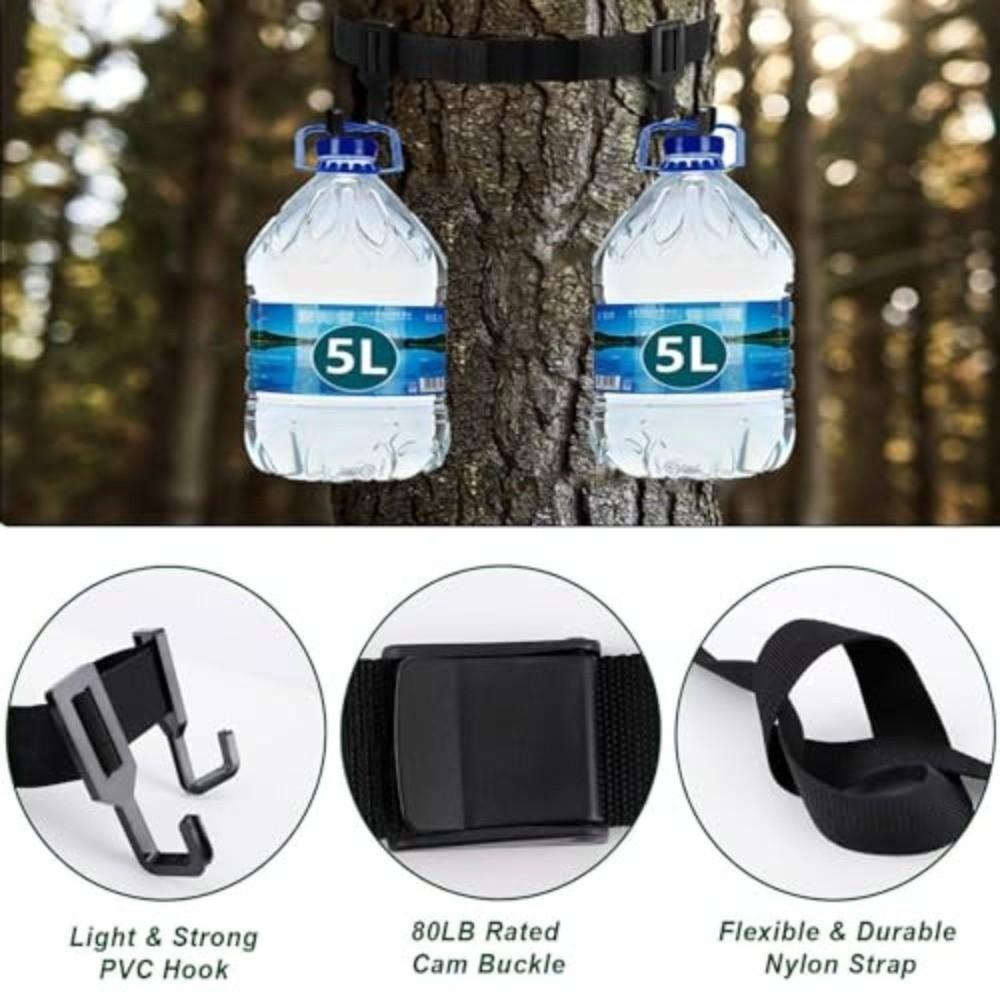 Woven Webbing Gear Hanging Hook Multi-Hooks Hunting Gear Hanger  Outdoor Gear Storage